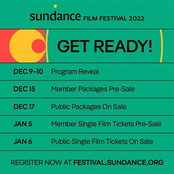 Sundance Film Festival 2022 Schedule